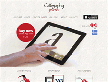 Tablet Screenshot of calligraphypractice.com